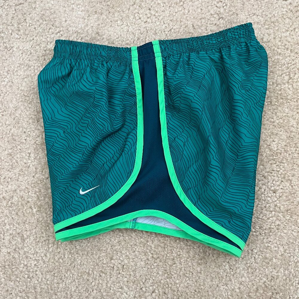 Nike Tempo Athletic Shorts • Size X-Small • Green/Teal